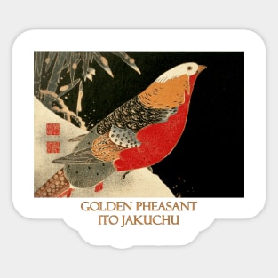 Golden Pheasant (circa 1900) by Ito Jakuchu Sticker